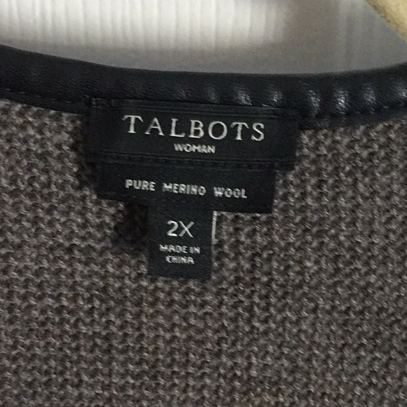 Talbots Merino Wool Sweater Coat Size 2X - Picture 2 of 3